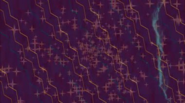 Benzersiz dijital animasyon tarzı grafikleri olan yaratıcı ortam tasarımı için yenilikçi hareket dokusu