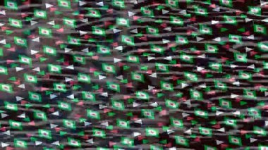 Soyut hareket desenli fütüristik video üretimi için dinamik dijital arkaplan