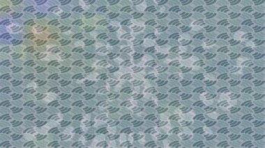 Benzersiz dijital animasyon tarzı grafikleri olan yaratıcı ortam tasarımı için yenilikçi hareket dokusu