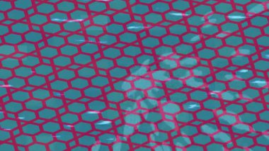 Soyut hareket desenli fütüristik video üretimi için dinamik dijital arkaplan