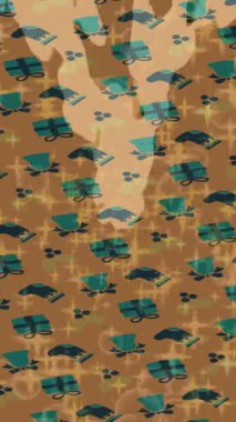 Organik desenli yüzey giriş stili video film sanatı ile soyut arkaplan tasarımı