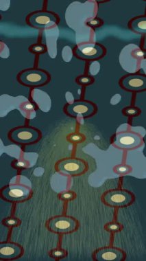 Estetik doku arkaplan tasarımı renkli hareket grafikleri ile moda film giriş profosyoneli