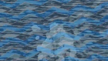 Benzersiz dijital animasyon tarzı grafikleri olan yaratıcı ortam tasarımı için yenilikçi hareket dokusu