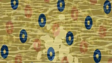 Benzersiz dijital animasyon tarzı grafikleri olan yaratıcı ortam tasarımı için yenilikçi hareket dokusu