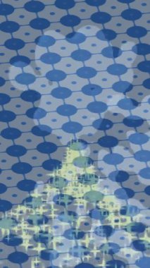 Benzersiz video giriş tasarımı projeleri için detaylı yüzey kalıbı film animasyon stili grafik girişi