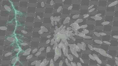 Soyut hareket desenli fütüristik video üretimi için dinamik dijital arkaplan