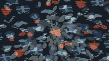 Benzersiz hareket dokusu tasarım sanatı ile profesyonel video düzenleme için modern soyut grafikler