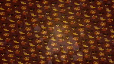 Soyut hareket desenli fütüristik video üretimi için dinamik dijital arkaplan