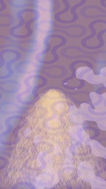 Benzersiz dijital animasyon tarzı grafikleri olan yaratıcı ortam tasarımı için yenilikçi hareket dokusu