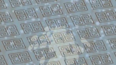 Lüks hareket projeleri için soyut tasarım stili animasyonu olan üst düzey dijital doku