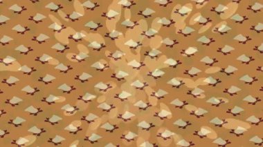 Benzersiz dijital animasyon tarzı grafikleri olan yaratıcı ortam tasarımı için yenilikçi hareket dokusu