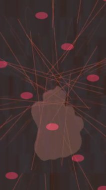 Benzersiz dijital animasyon tarzı grafikleri olan yaratıcı ortam tasarımı için yenilikçi hareket dokusu