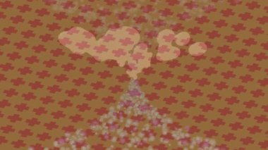 Dijital doku yüzey tasarım biçimi ile modern video animasyonu için gelişmiş hareket grafikleri