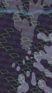 Lüks hareket projeleri için soyut tasarım stili animasyonu olan üst düzey dijital doku