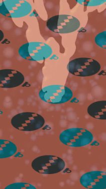 Lüks hareket projeleri için soyut tasarım stili animasyonu olan üst düzey dijital doku