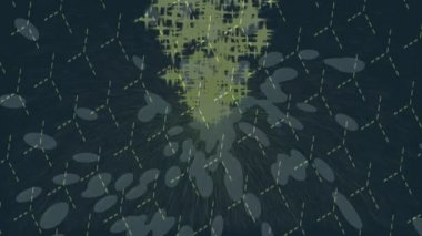 Benzersiz hareket grafikleri tasarım sanatına sahip yaratıcı film üretimi için özet bir arkaplan