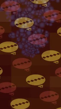 Soyut hareket desenli fütüristik video üretimi için dinamik dijital arkaplan