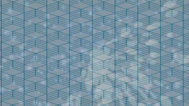 Benzersiz dijital animasyon tarzı grafikleri olan yaratıcı ortam tasarımı için yenilikçi hareket dokusu