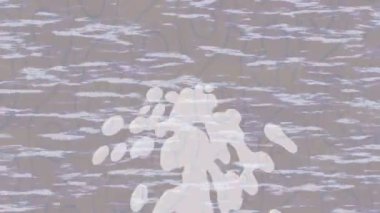 Benzersiz dijital animasyon tarzı grafikleri olan yaratıcı ortam tasarımı için yenilikçi hareket dokusu