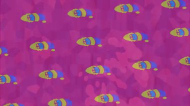 Estetik doku arkaplan tasarımı renkli hareket grafikleri ile moda film giriş profosyoneli