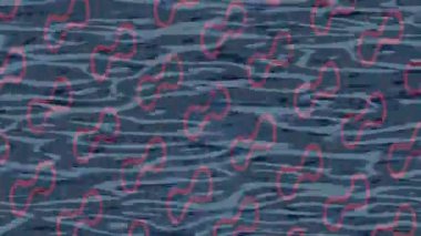 Dijital doku yüzey tasarım biçimi ile modern video animasyonu için gelişmiş hareket grafikleri