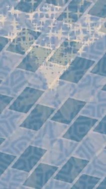 Soyut hareket desenli fütüristik video üretimi için dinamik dijital arkaplan