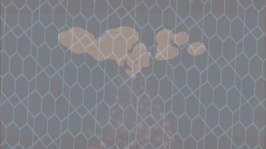 Soyut hareket desenli fütüristik video üretimi için dinamik dijital arkaplan