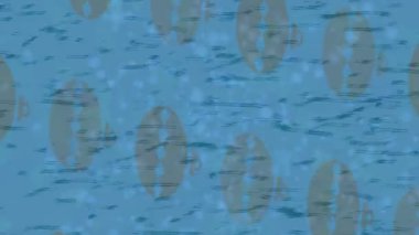 Benzersiz dijital animasyon tarzı grafikleri olan yaratıcı ortam tasarımı için yenilikçi hareket dokusu