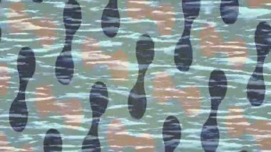 Benzersiz video giriş tasarımı projeleri için detaylı yüzey kalıbı film animasyon stili grafik girişi