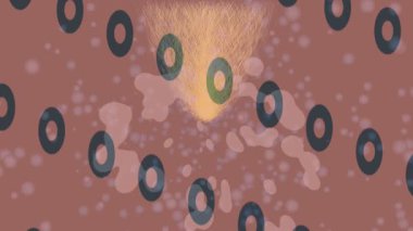 Dijital doku yüzey tasarım biçimi ile modern video animasyonu için gelişmiş hareket grafikleri