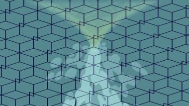 Benzersiz hareket grafikleri tasarım sanatına sahip yaratıcı film üretimi için özet bir arkaplan