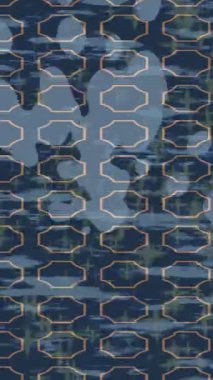 Soyut hareket desenli fütüristik video üretimi için dinamik dijital arkaplan