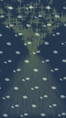 Benzersiz dijital animasyon tarzı grafikleri olan yaratıcı ortam tasarımı için yenilikçi hareket dokusu