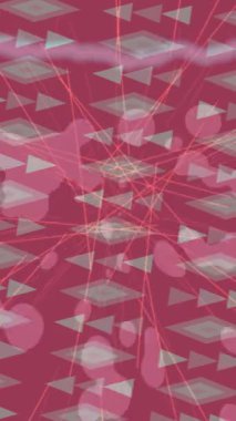 Soyut hareket desenli fütüristik video üretimi için dinamik dijital arkaplan