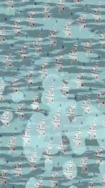 Lüks hareket projeleri için soyut tasarım stili animasyonu olan üst düzey dijital doku