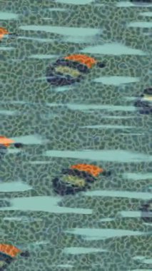 Dijital doku yüzey tasarım biçimi ile modern video animasyonu için gelişmiş hareket grafikleri