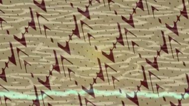 Benzersiz dijital animasyon tarzı grafikleri olan yaratıcı ortam tasarımı için yenilikçi hareket dokusu