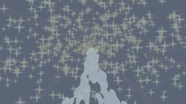 Lüks hareket projeleri için soyut tasarım stili animasyonu olan üst düzey dijital doku