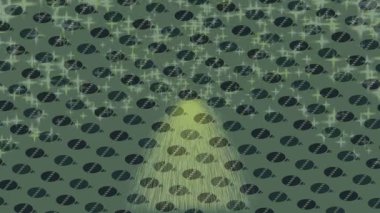 Benzersiz hareket grafikleri tasarım sanatına sahip yaratıcı film üretimi için özet bir arkaplan