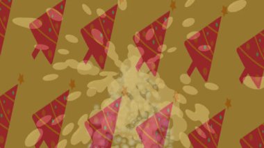 Organik desenli yüzey giriş stili video film sanatı ile soyut arkaplan tasarımı