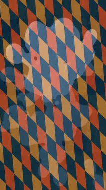 Benzersiz dijital animasyon tarzı grafikleri olan yaratıcı ortam tasarımı için yenilikçi hareket dokusu