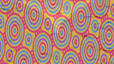 Benzersiz dijital animasyon tarzı grafikleri olan yaratıcı ortam tasarımı için yenilikçi hareket dokusu