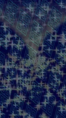 Dijital doku yüzey tasarım biçimi ile modern video animasyonu için gelişmiş hareket grafikleri