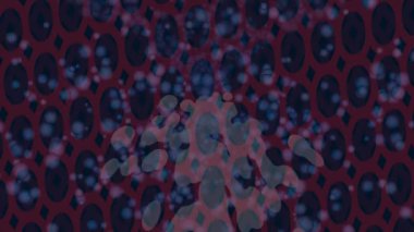 Soyut hareket desenli fütüristik video üretimi için dinamik dijital arkaplan