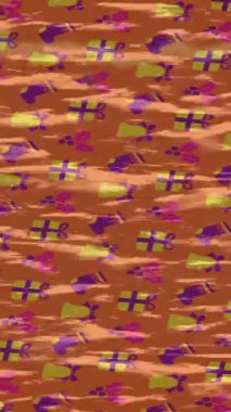 Soyut hareket desenli fütüristik video üretimi için dinamik dijital arkaplan