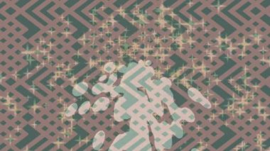 Dijital doku yüzey tasarım biçimi ile modern video animasyonu için gelişmiş hareket grafikleri