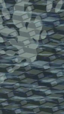 Benzersiz video giriş tasarımı projeleri için detaylı yüzey kalıbı film animasyon stili grafik girişi