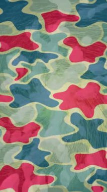 Benzersiz dijital animasyon tarzı grafikleri olan yaratıcı ortam tasarımı için yenilikçi hareket dokusu