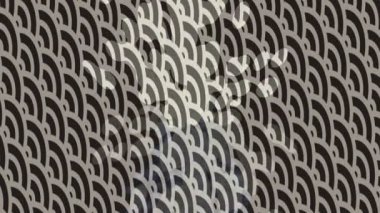 Benzersiz dijital animasyon tarzı grafikleri olan yaratıcı ortam tasarımı için yenilikçi hareket dokusu