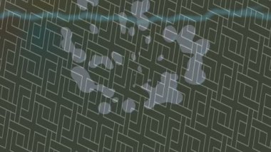 Soyut hareket desenli fütüristik video üretimi için dinamik dijital arkaplan